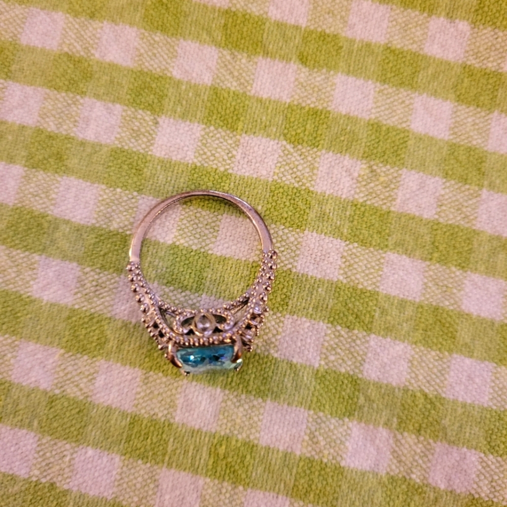 Silver  topaz ring